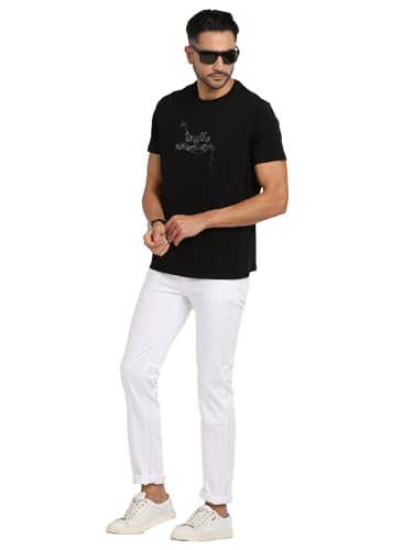 Jean homme Turtle extensible blanc coupe ajustée confortable