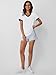 AUTOMET Womens Short Sleeve T-Shirts Summer Tops Casual Soft Tunic V Neck Basic Tees Workout Clothes Spring Fashion Outfits 2025 White L