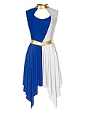 robe blanche bleu blanc rouge Fabriqué en tissu de haute qualité, doux, respirant, confortable au toucher, le dres de danse vous offrira une expérience de port confortable