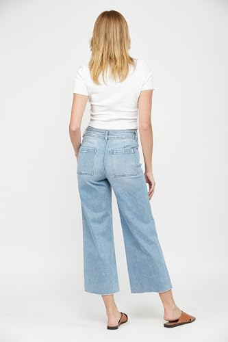 SALT TREE Mica Denim - Cropped Wide Leg with Front Pocket Jeans - MBE-W6042