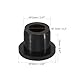 QUARKZMAN Silikongummi Lochstopfen 12mm Durchmesser Weiche Flexible Stopfen für 11-12mm Loch Schwarz 24Stk