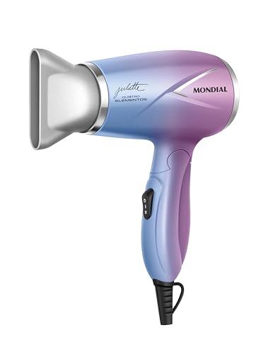 Secador de Cabelo By Juliette, Mondial, Azul/Rosa, 1200W, Bivolt - SCT-JU-03 Secador de Cabelo By Juliette, Mondial, Azul/Rosa, 1200W, Bivolt - SCT-JU-03