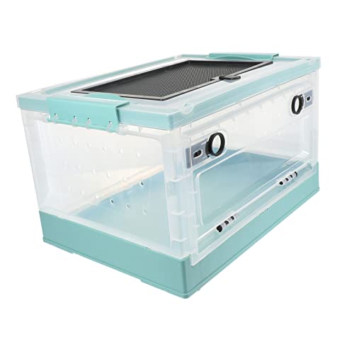 FONDOTIN 断熱プラスチックハムスターハウス 折りたたみ式ペットケージ 小動物用ハムスター飼育箱 暖房付き 遊び場と隠れ家の提供 健康的な環境サポート 1セット