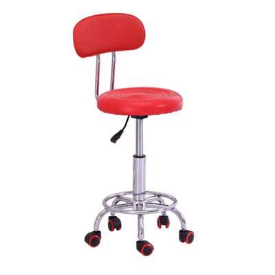 Tabouret hydraulique réglable Warooma pour salon de beauté spa et cabinet de massage dossier rond
