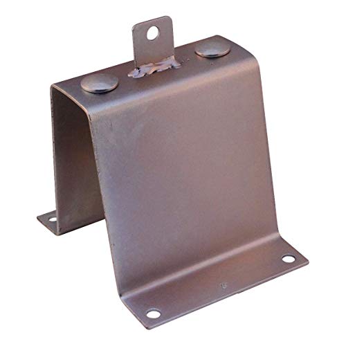 Support de roue de secours galvanisé brillant.