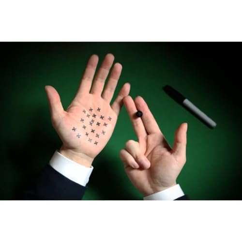 Double Cross 4.0 Magic Trick Trucos de transferencia de tinta Magician Street Props Magician Street Props (negro)