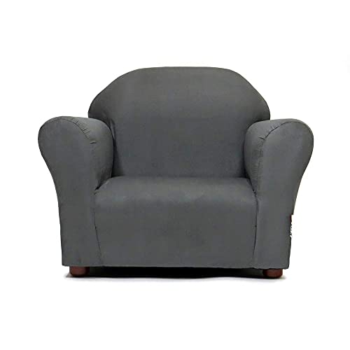 Keet Microsuede Children's Chair, Roundy, Charcoal 24X18X18 Inch (Pack Of 1) #TOP1