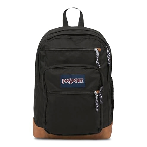 JanSport Cool Backpack, with 15-inch Laptop Sleeve - Large Computer Bag Rucksack with 2 Compartments, Ergonomic Straps, Black