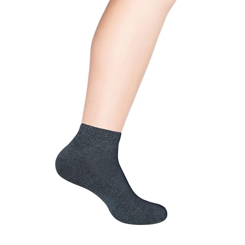 Image of Women's Ankle Socks Thick Cushioned Cotton, Moisture-Wicking socks, Breathable Performance Socks for Running, Sports