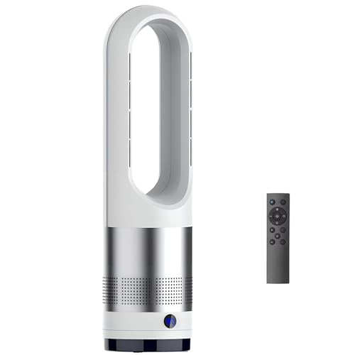 Ventilador De Torre De 46 Cm Con Control Remoto, Ventilador Sin Aspas De 18 Pulgadas Con...