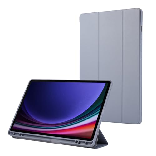 Étui Samsung Galaxy Tab S9 FE Plus violet idéal pour travailler au café