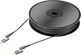 Inakustik 0092431100 - Cable HDMI (100 m, tipo D, micro), color antracita, cables HDMI 100 m, HDMI tipo D (micro), HDMI tipo D (micro), 18,2 Gb/s, canal de retorno de audio (arco), color gris