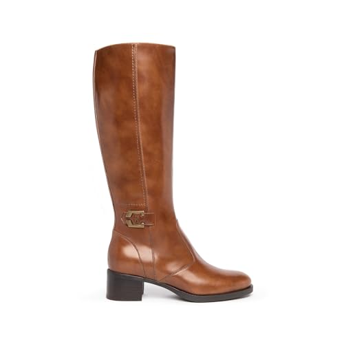 Materiale Esterno: Pelle Nero Giardini I308800D Stivali Donna in Pelle - Cuoio 35 EU
