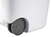 Sterilite Ultra Wheeled Laundry Hamper with Lid, Handle and Wheels for Easy Rolling of Clothes to and from The Laundry Room, Plastic, White, 1-Pack