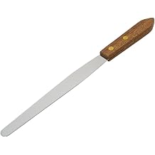 Apothecary Products 5.75" Stainless Steel Spatula and Blade, Wooden Handle