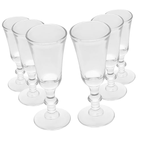 VERDANVERSE 6piezas Copa De Champán Transparente Para Cóctel Copas De Vino De Oporto Vasos De Con Para Fiestas De Bar Casa