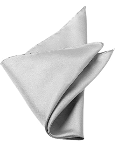Image of Men's Satin Slim Necktie for Formal Wear | Premium Solid Tie for Office, Wedding, Business Meetings, Party & Interview | Stylish Silk Feel Neck Tie for Men with Pocket Square
