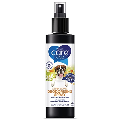 CAREKIND Dog Perfume - 200ml Vegan Cologne and Deodorizer Spray With Pump (1x 200ml Stink Bomb)
