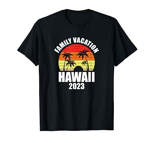 Hawaii Family Vacation 2023 Summer Matching Holiday Group T-Shirt