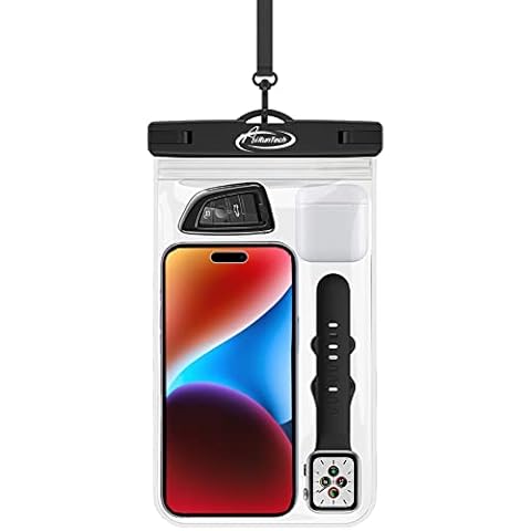 Large Universal Waterproof Case, AiRunTech Waterproof Phone Pouch Compatible with iPhone 14 Pro Max/13/12/11/XR/X/SE//8/7, Galaxy S22/S21, Note 20 Pixel/OnePlus Underwater Phone Protector Vacation Cover
