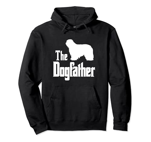 The Dogfather - funny dog gift, funny Bergamasco Pullover Hoodie, Black