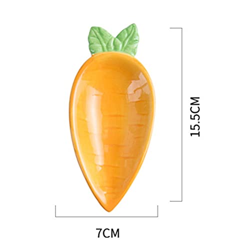 Osaladi 2Pcs Ceramic Candy Dish Carrot Shape Bowl Easter Dishes Appetizer Plates Cereal Bowl Salad Bowl Yogurt Bowl Soup Dessert Serving Bowl For Kids Children 15.5X7X3Cm Ks1541Og2602Sgt41Lbh6Qr 0 #TOP3