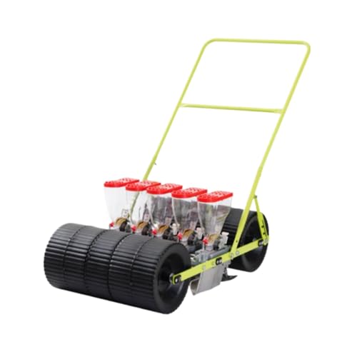 LAJOKING 手動野菜播種機、小型精密播種機、多機能農業ツール、省力化、簡単な播種、家庭菜園に適しています (5条播種機)