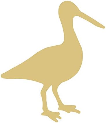 Crane Cutout Unfinished Wood Beach House Bird Door Hanger MDF Shape Canvas Style 1 (12)