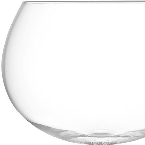 LSA Gin Drinking Set in Clear with Balloon, Highball Glasses and Ice Bucket - Mouth Blown Drinkware with Flared Stem and Base - Image 5