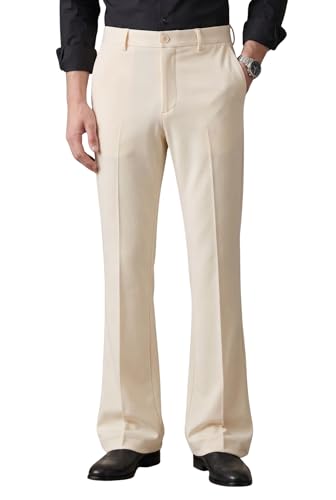 Image of Men's Trendy Bootcut Trousers - Modern Flared Fit | Premium Formal Pants