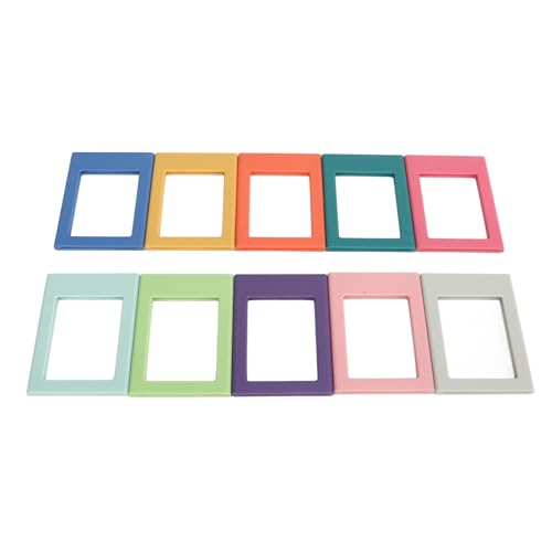 10Pcs Magnets Picture Frames, 3inch Adhesive fridge Magnetic Picture Frame, Portable Magnetic Photo Frame for File Cabinets Storage Cabinets