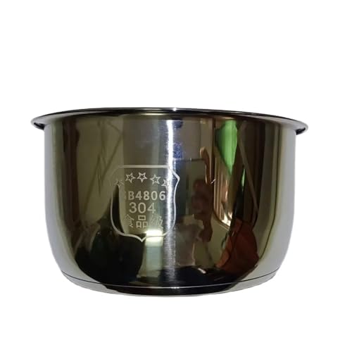 MNCFGM 304 Stainless Steel Rice Cooker Inner Bowl, Compatible for Zojirushi NS-WPC10 Rice Cooker Replace Inner Bowl.Rice Cooker Accessories