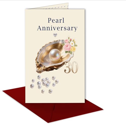Carte de 30e anniversaire de mariage grand format cadeau couple et parents