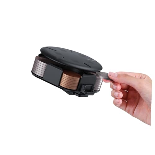 Caja organizadora para monedas en ABS color negro miniatura 5