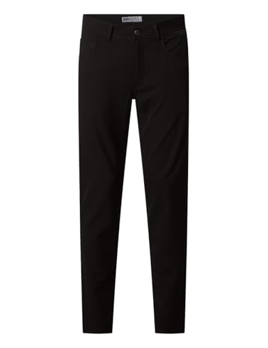 PIONEER AUTHENTIC JEANS Herren Freizeithose Rando | Männer Stoffhose | Regular Fit | schwarz 1399 9000 | 34W - 32L