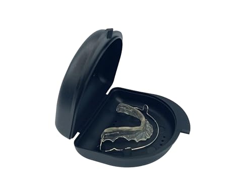 Image of Dentosmile Dental Orthodontic Retainer /Aligner Case /Box /Mouth Guard and Denture Storage in Black Colour (1)