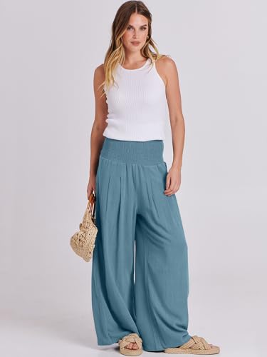 Best Wide Leg Pants for Women Over 50: Stylish, Comfortable, Flattering Options for 2025 5 ANRABESS Women Linen Palazzo Pants Summer Boho Wide Leg High Waist Casual Lounge Pant 2025 Beach Travel Vacation Outfits Lake Large