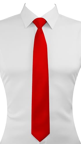 Image of Dibi Solid Color Ties for Men, Formal Mens Ties, Neck Tie, Classic Tie for Boys Women Teens, Wedding Business Costume Necktie