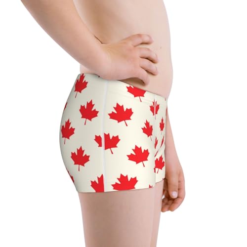 Boys' Cotton Boxer Brief Soft Underwear-Happy Canada Day2