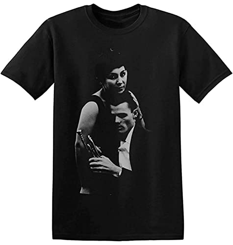 Chet Baker T Shirt Graphic Print Cool Jazz Mic Retro Band Tees 4 A 017 Short Sleeve Mens Formal Shirts Size 3XL