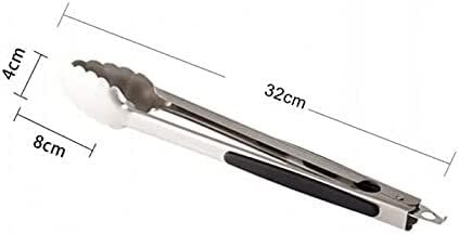 Pinzas de acero inoxidable,pinzas de cocina, Cocina De Camping De Segunda Mano for Recoger Alimentos, Tamaño: 32 * 4 Cm, (cubiertos), for Cocina De Barbacoa, Pinzas De Alimentos De Acero Inoxidable