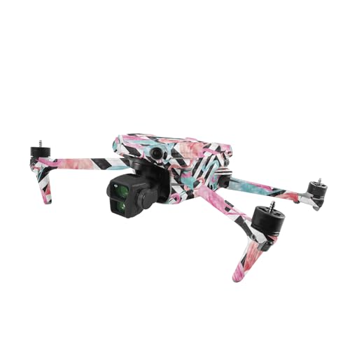 Image of MightySkins Carbon Fiber Skin Compatible with DJI Air 3 - Pop Flamingo | Protective, Durable Textured Carbon Fiber Finish | Easy to Apply