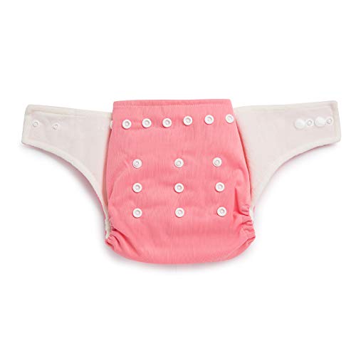 Image of KICKS & CRAWL Pink Reusable and Washable 100% Polyester Cloth Baby Diaper