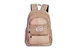 ZJLBDH Classical Basic Travel Backpack, Water Resistant Bookbag, Travel, Multiple Compartments, Pink (khaki)