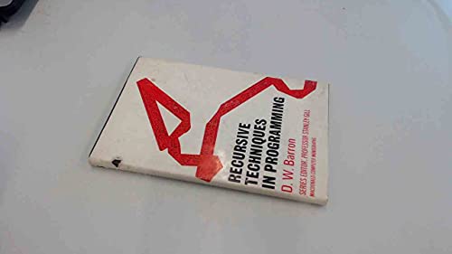 Recursive Techniques in Programming (Computer Monograph) view 2
