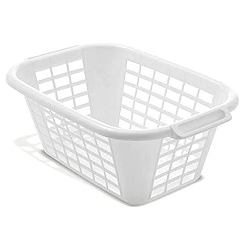 Addis Rectangular Laundry Basket White