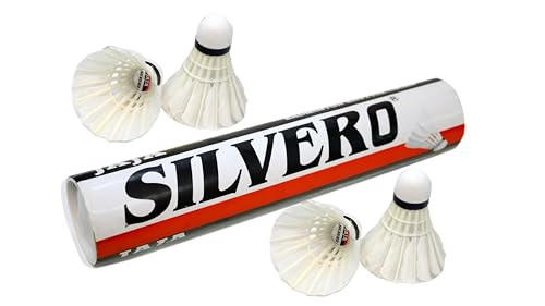 AEM™ Silvero Badminton Shuttlecock Straight Feather Pack of 10||