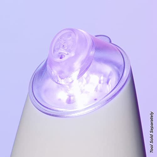 BeautyBio GLOfacial Hydro-Infusion Deep Pore Cleansing + Blue LED Clarifying Set: Tool + Concentrate