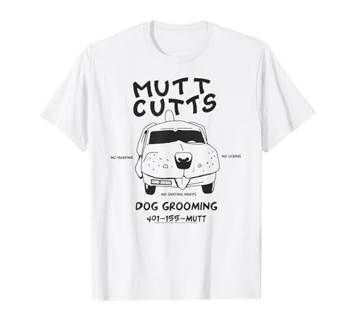 Dumb and Dumber Mutt Cutts Dog Grooming Funny Movie T-Shirt
