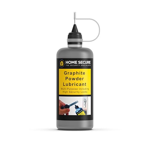 Home Secure Graphite Powder Lock Lubricant Dry Graphite Powder for Door Locks Padlocks & Cylinders | Non-Oily Long-Lasting Lock Lubricant for Sticky & Stiff Locks